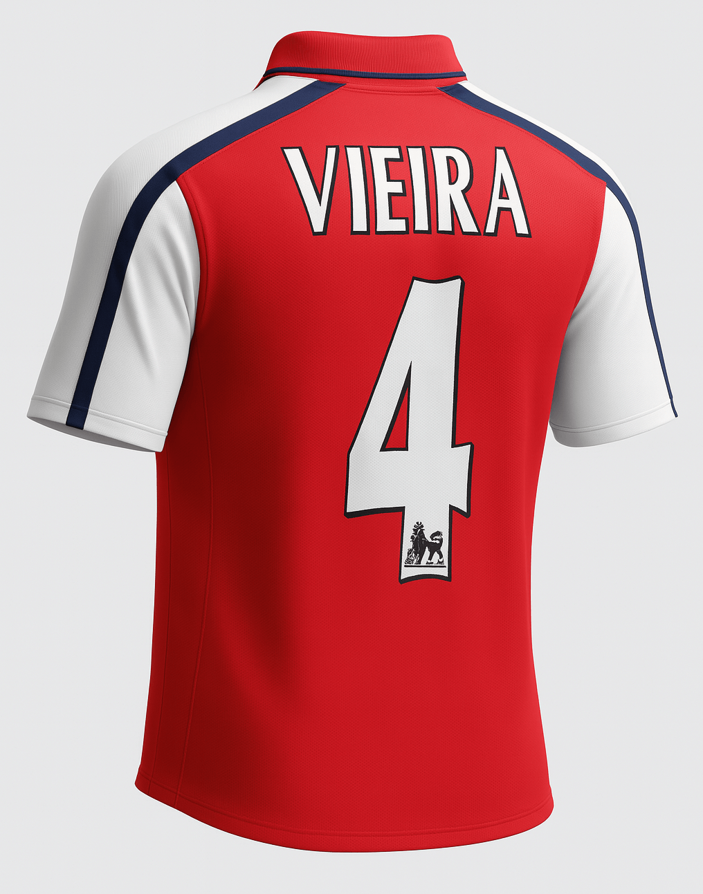 2000–02 Arsenal Home Vieira #4 (Feels Like New) - Size XXL