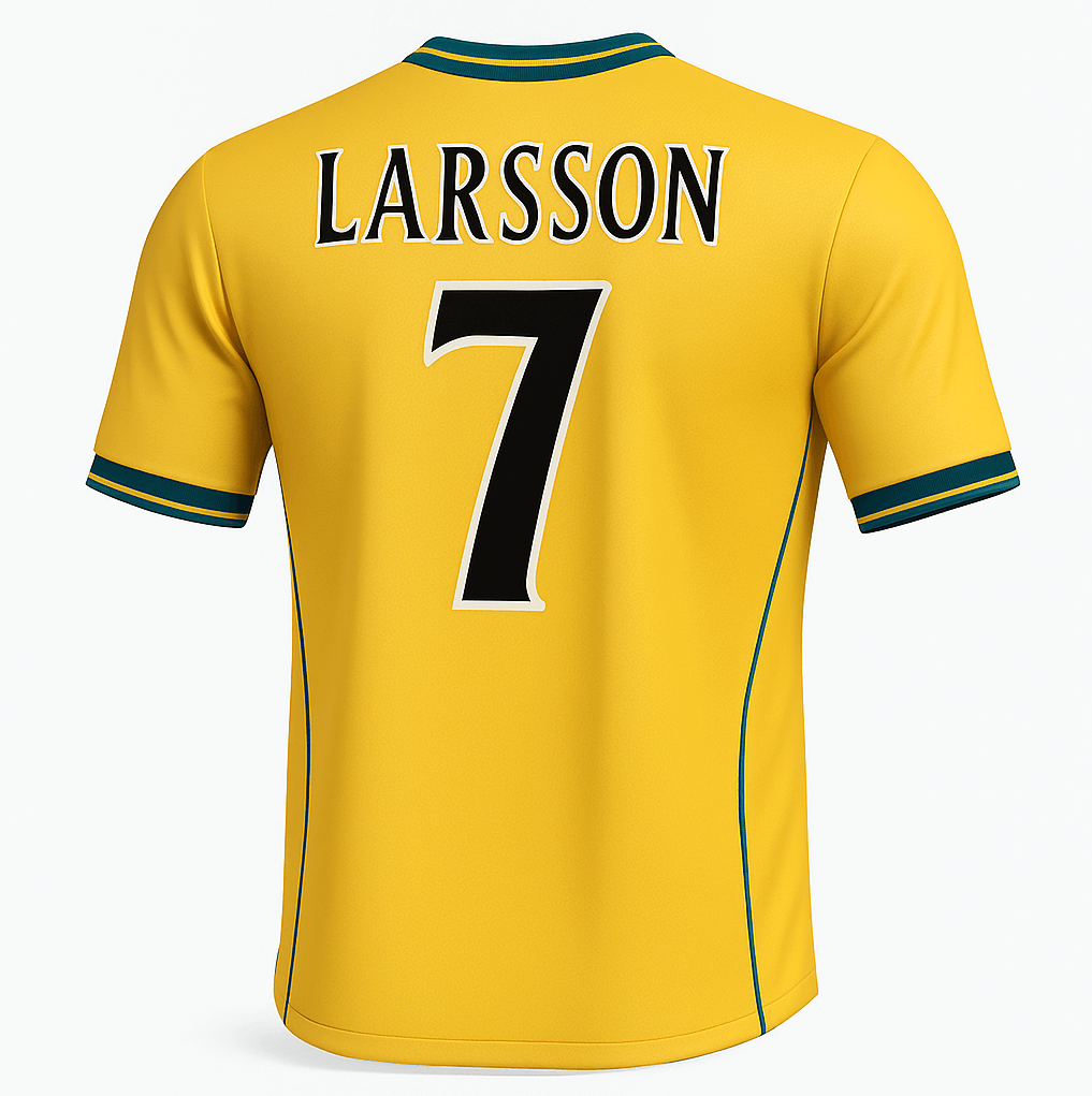 2000–02 Celtic Away Larsson #7 (Feels Like New) - Size XS