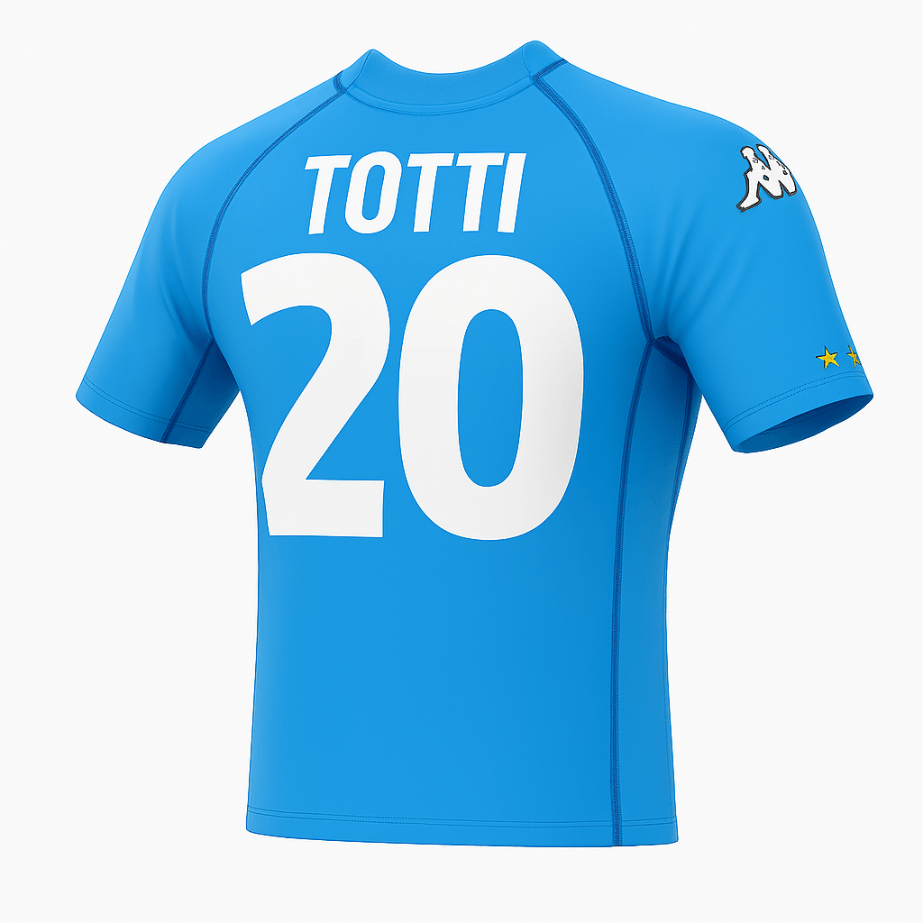 2000 Italy Home Totti #20 (Feels Like New) - Size XL