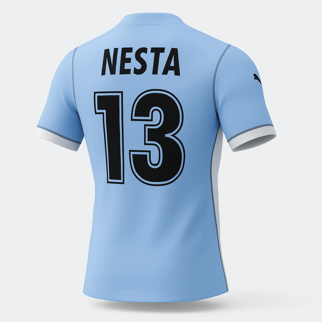 2001–02 Lazio Home Nesta #13 (Feels Like New) - Size XXL