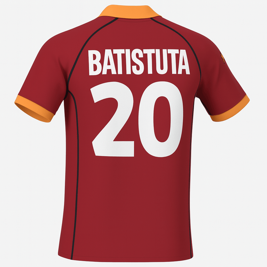 2001–02 Roma Home Batistuta #20 (Feels Like New) - Size M