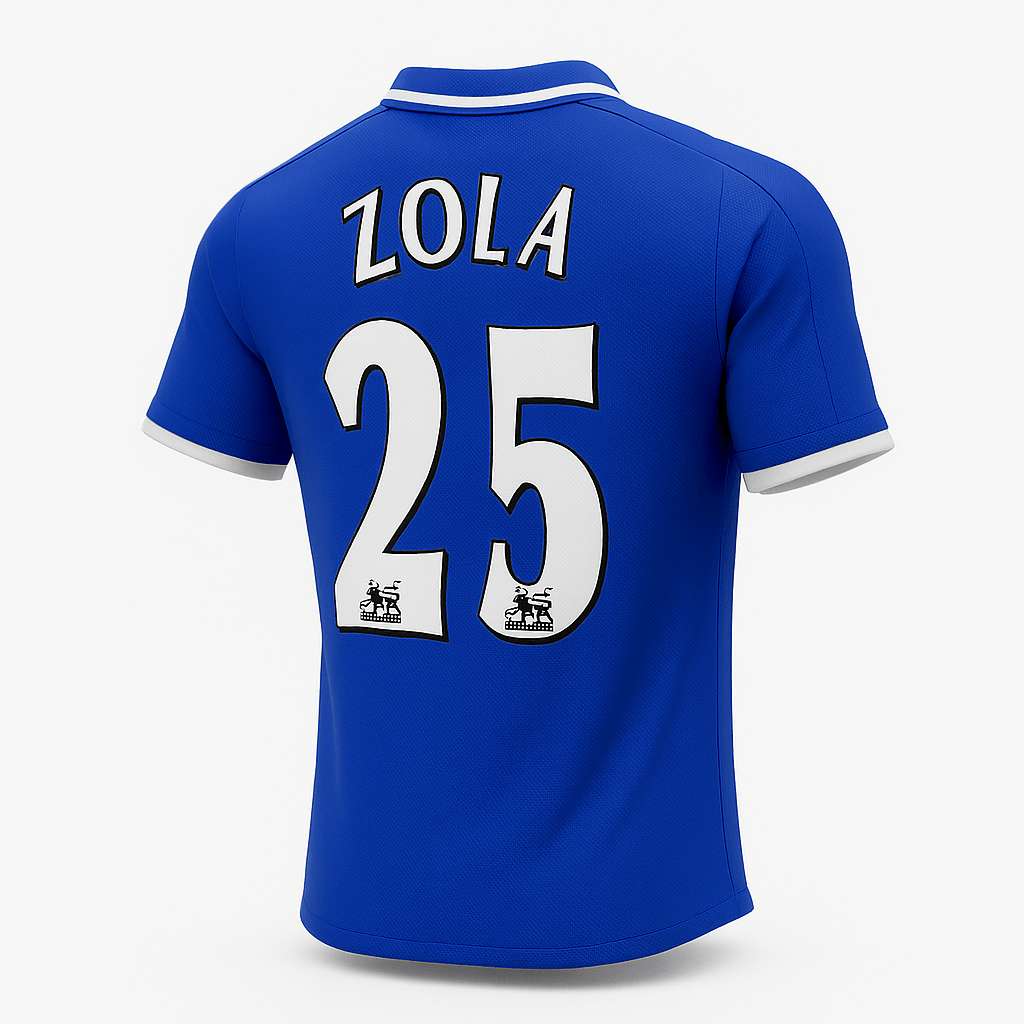 2001–03 Chelsea Home Zola #25 (Feels Like New) - Size S