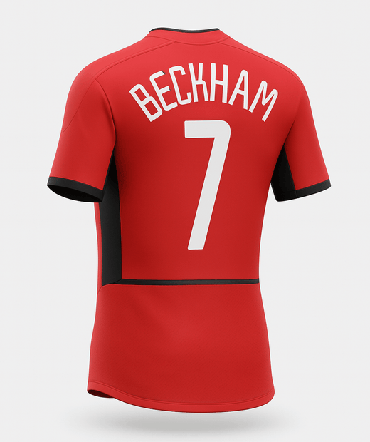 2002–04 Manchester United Home Beckham #7 (Feels Like New) - Size XXL