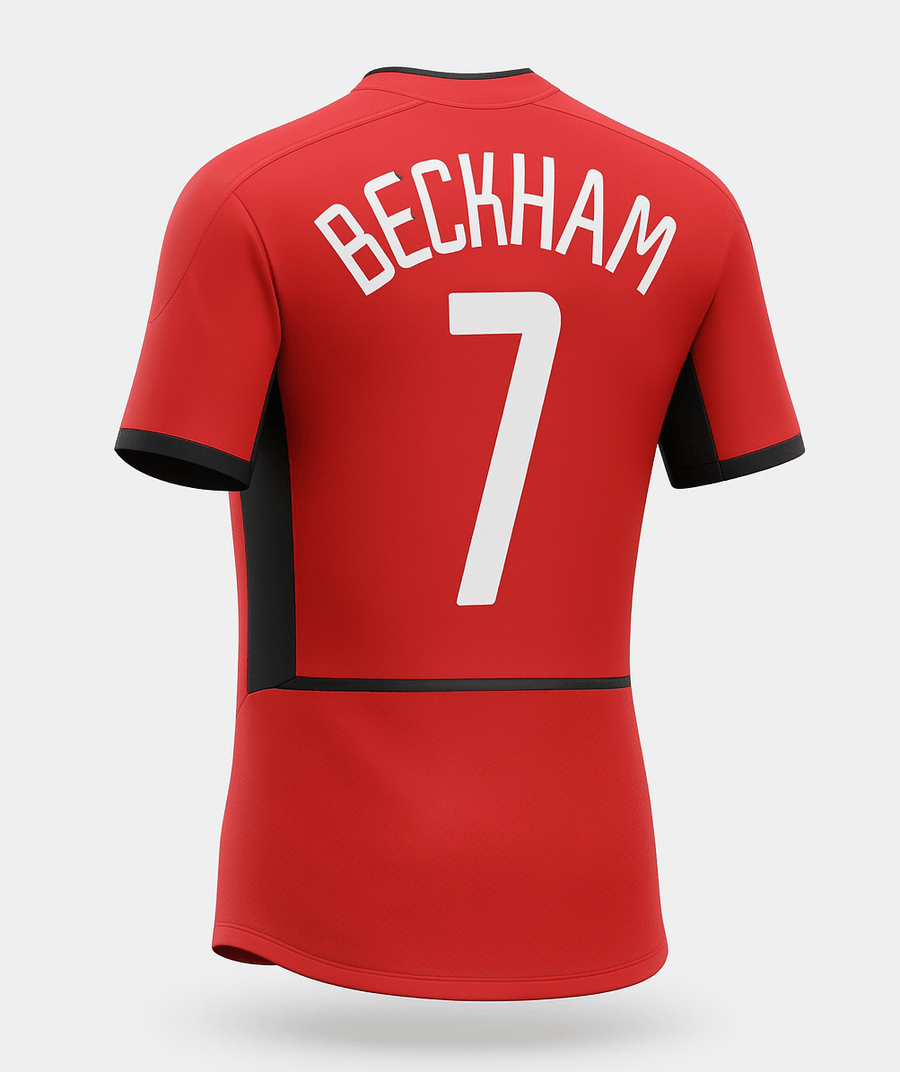 2002–04 Manchester United Home Beckham #7 (Feels Like New) - Size L