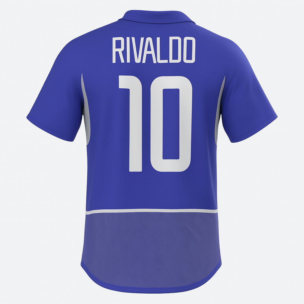 2002 Brazil Away Rivaldo #10 (Feels Like New) - Size XS