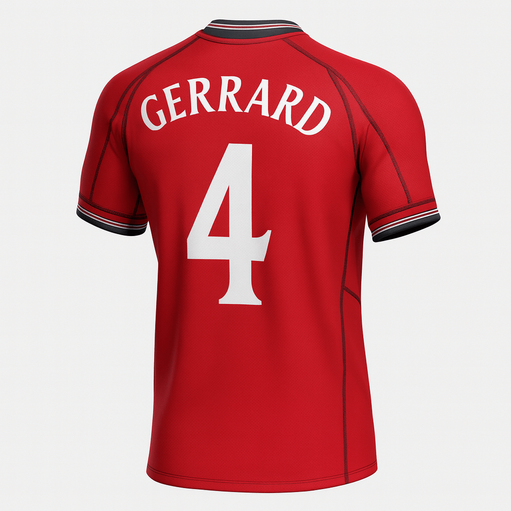 2002 England Away Gerrard #4 (Feels Like New) - Size M