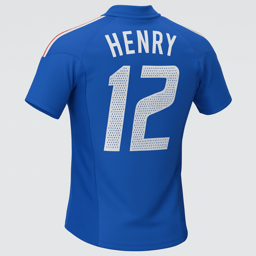 2002 France Home Henry #12 (Feels Like New) - Size XL