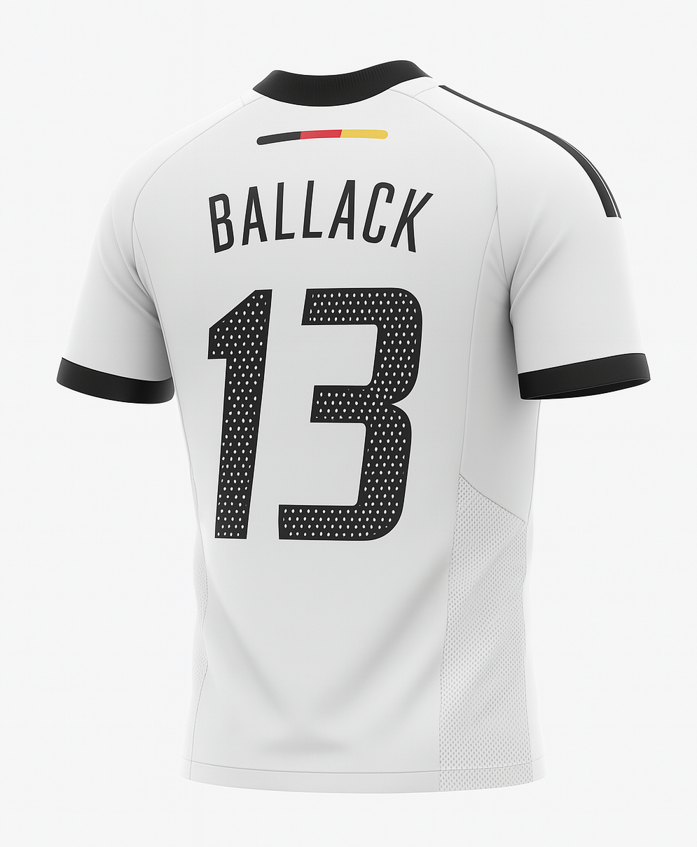 2002 Germany Home Ballack #13 (Feels Like New) - Size XS