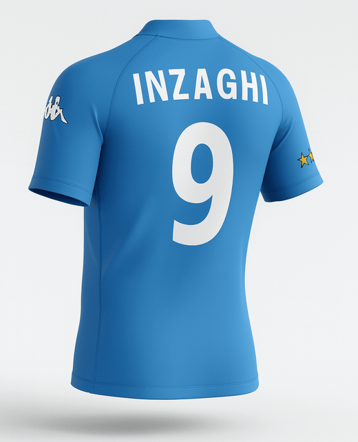 2002 Italy Home Inzaghi #9 (Feels Like New) - Size XL