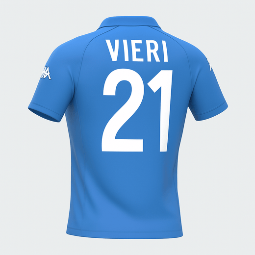 2002 Italy Home Vieri #21 (Feels Like New) - Size M