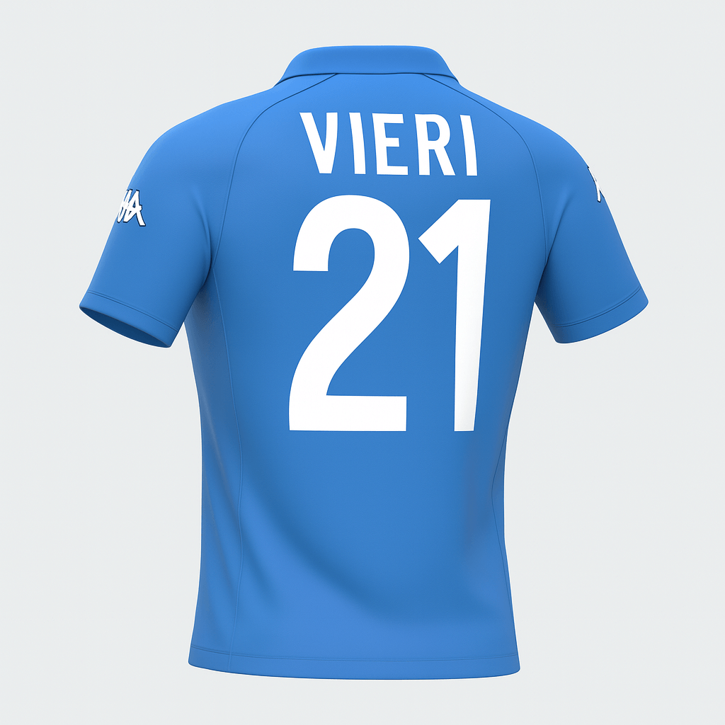 2002 Italy Home Vieri #21 (Feels Like New) - Size XL