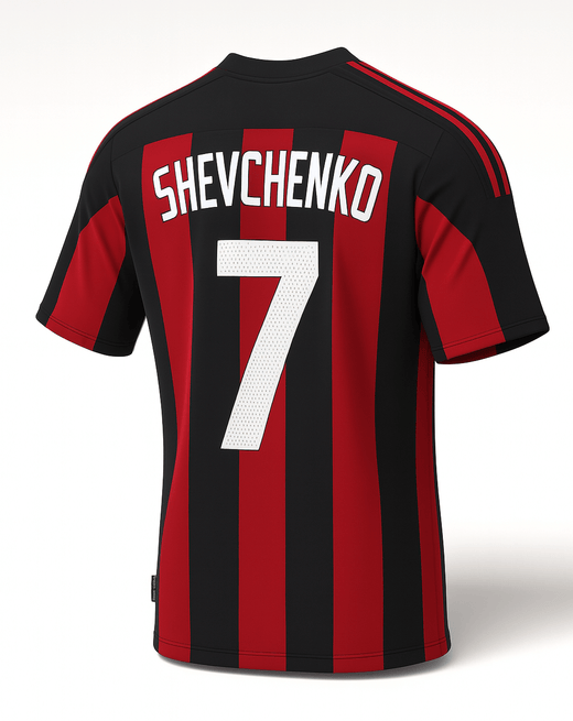 2003–04 AC Milan Home Shevchenko #7 (Feels Like New) - Size L