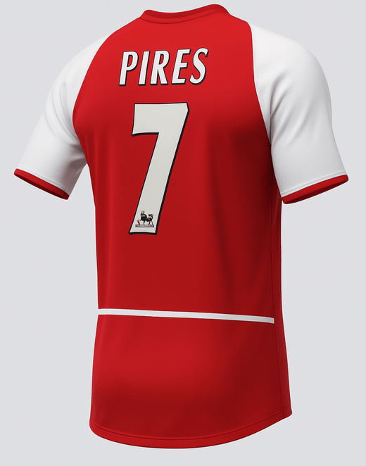 2003–04 Arsenal Home Pires #7 (Feels Like New) - Size XS