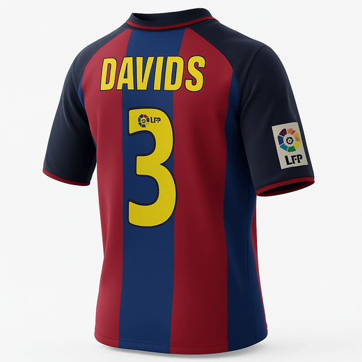 2003–04 Barcelona Home Davids #3 (Feels Like New) - Size S