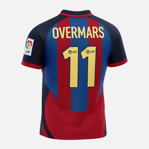 2003–04 Barcelona Home Overmars #11 (Feels Like New) - Size XXL