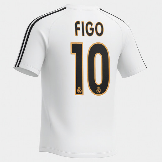 2003–04 Real Madrid Home Figo #10 (Feels Like New) - Size M