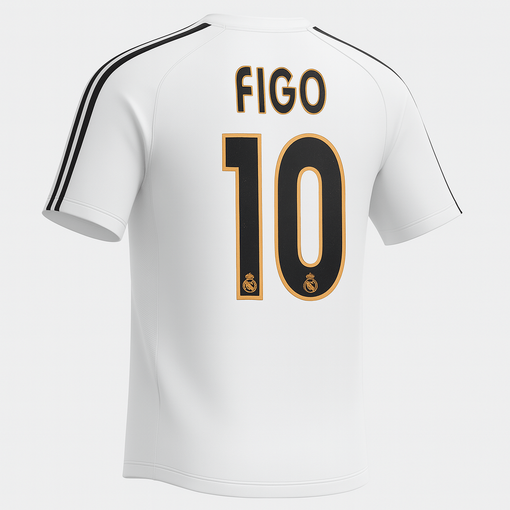 2003–04 Real Madrid Home Figo #10 (Feels Like New) - Size S