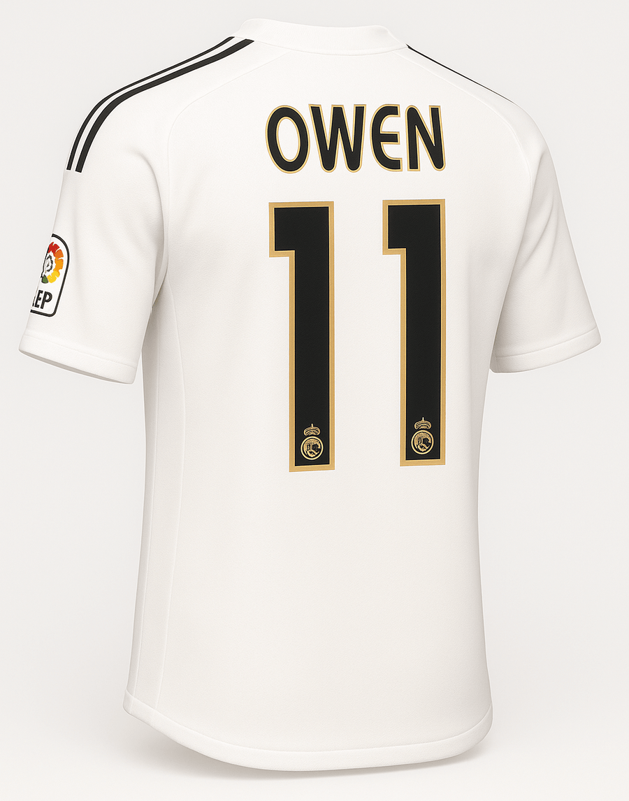 2003–04 Real Madrid Home Owen #11 (Feels Like New) - Size M