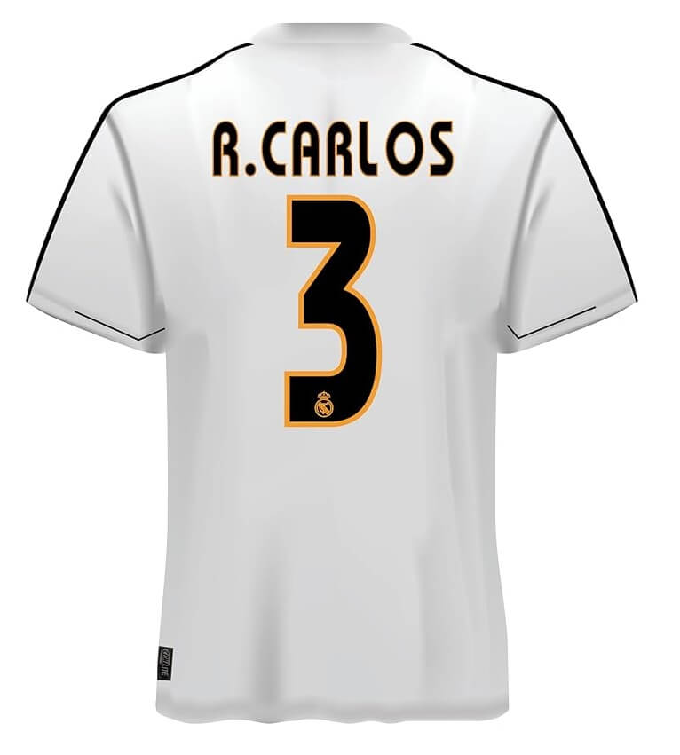 2003–04 Real Madrid Home R.Carlos #3 (Feels Like New) - Size XL