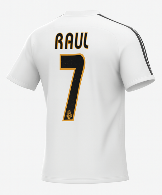 2003–04 Real Madrid Home Raul #7 (Feels Like New) - Size M