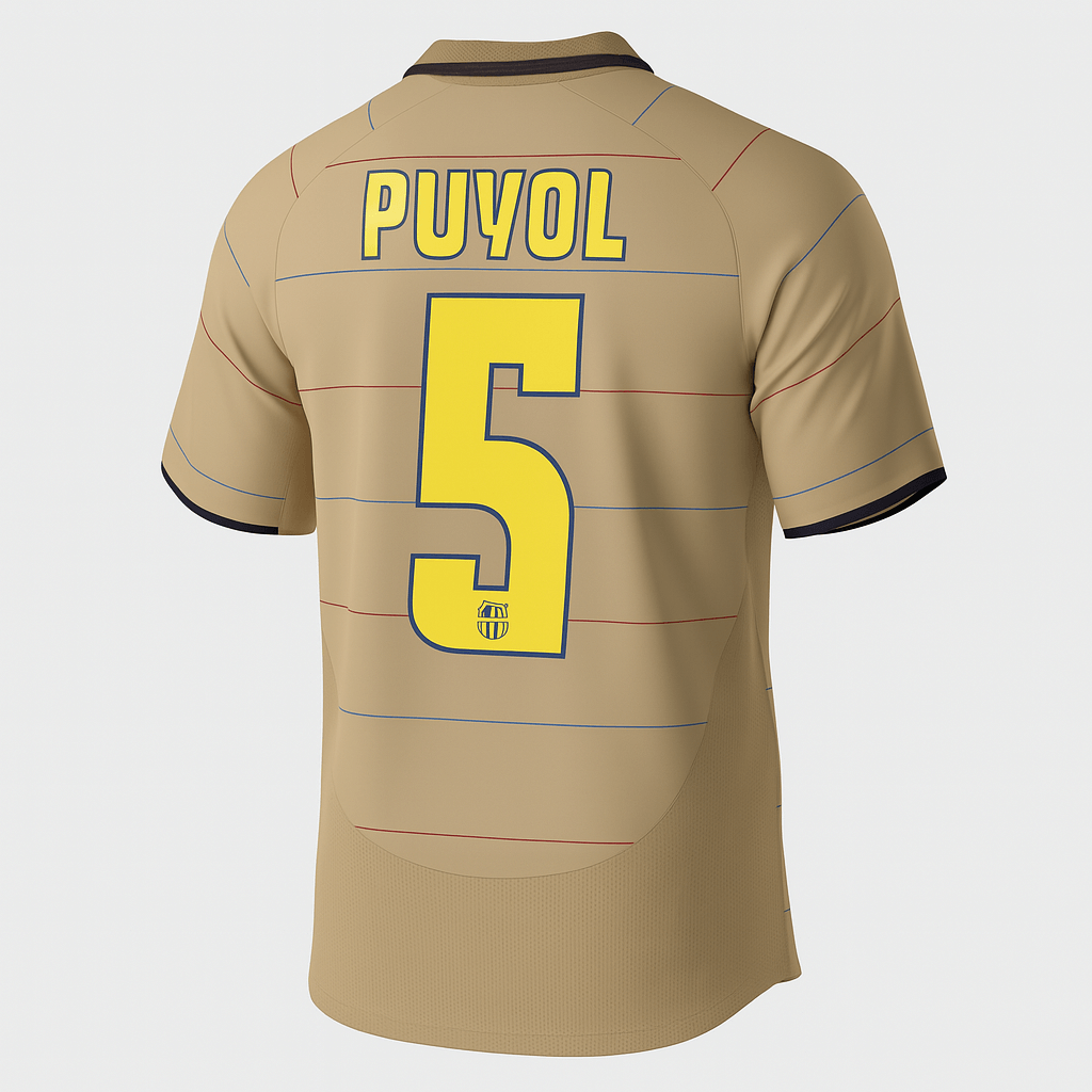 2003–05 Barcelona Away Puyol #5 (Feels Like New) - Size M