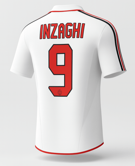 2004–05 AC Milan Away Inzaghi #9 (Feels Like New) - Size M