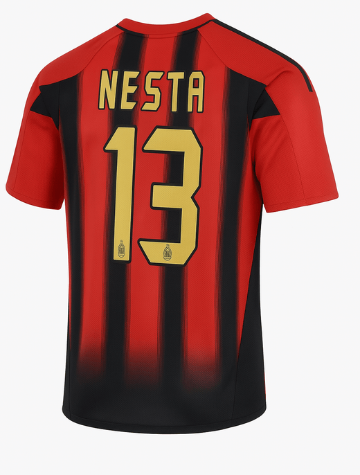 2004–05 AC Milan Home Nesta #13 (Feels Like New) - Size L