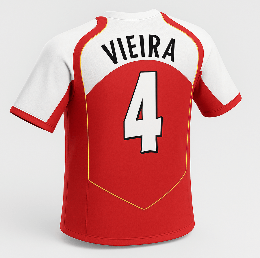 2004–05 Arsenal Home Vieira #4 (Feels Like New) - Size XXL