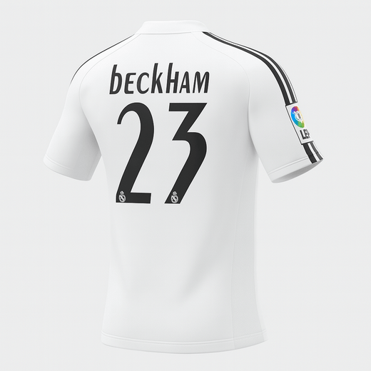 2004–05 Real Madrid Home Beckham #23 (Feels Like New) - Size XL