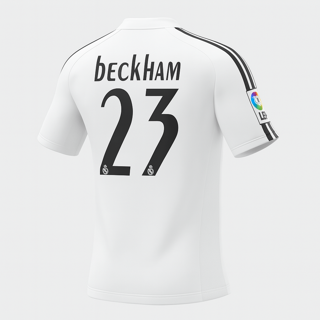2004–05 Real Madrid Home Beckham #23 (Feels Like New) - Size XXL