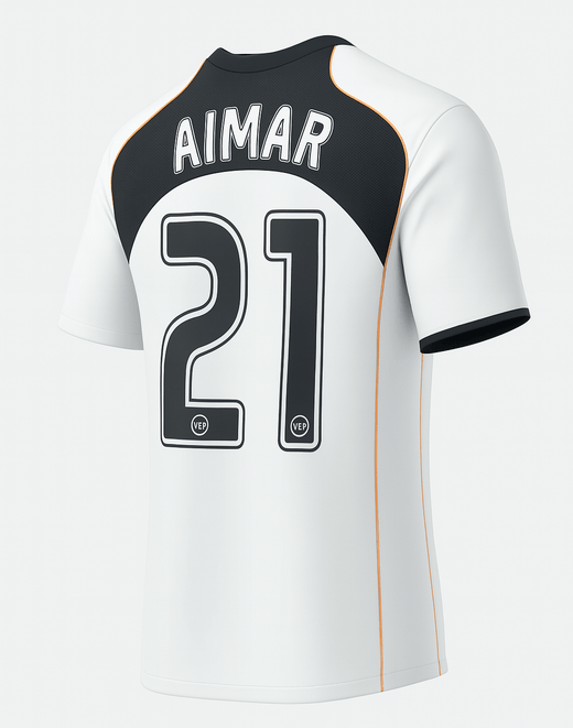 2004–05 Valencia Home Aimar #21 (Feels Like New) - Size XXL
