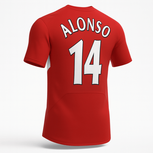 2004–06 Liverpool Home Alonso #14 (Feels Like New) - Size M