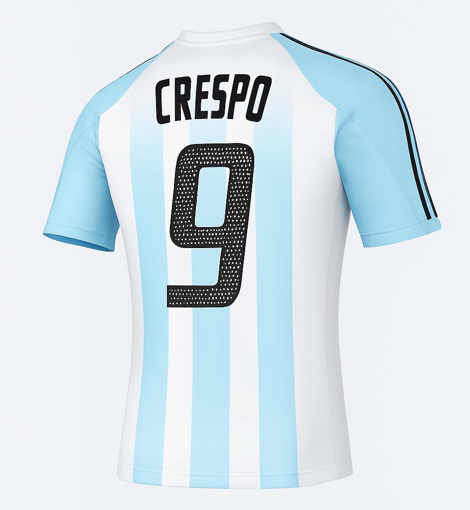 2004 Argentina Home Crespo #9 (Feels Like New) - Size XS