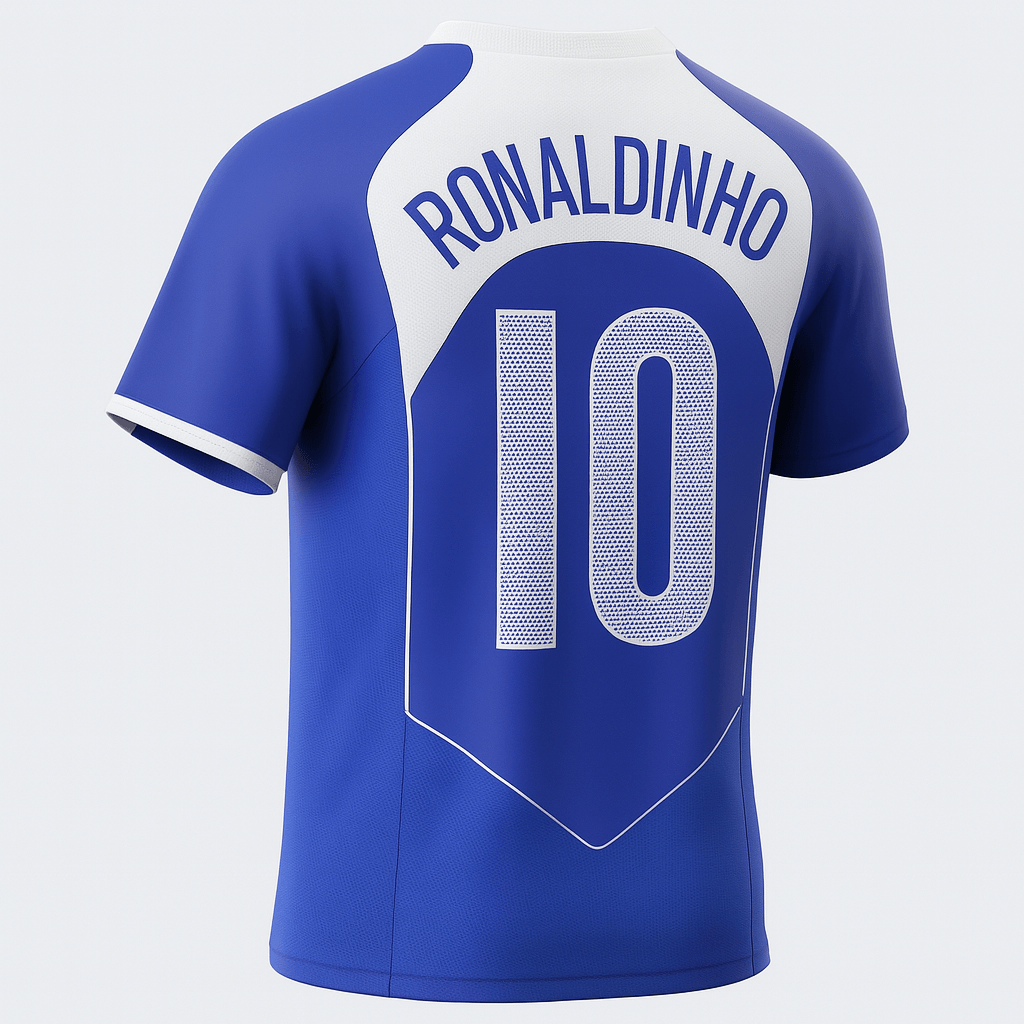 2004 Brazil Away Ronaldinho #10 (Feels Like New) - Size XXL