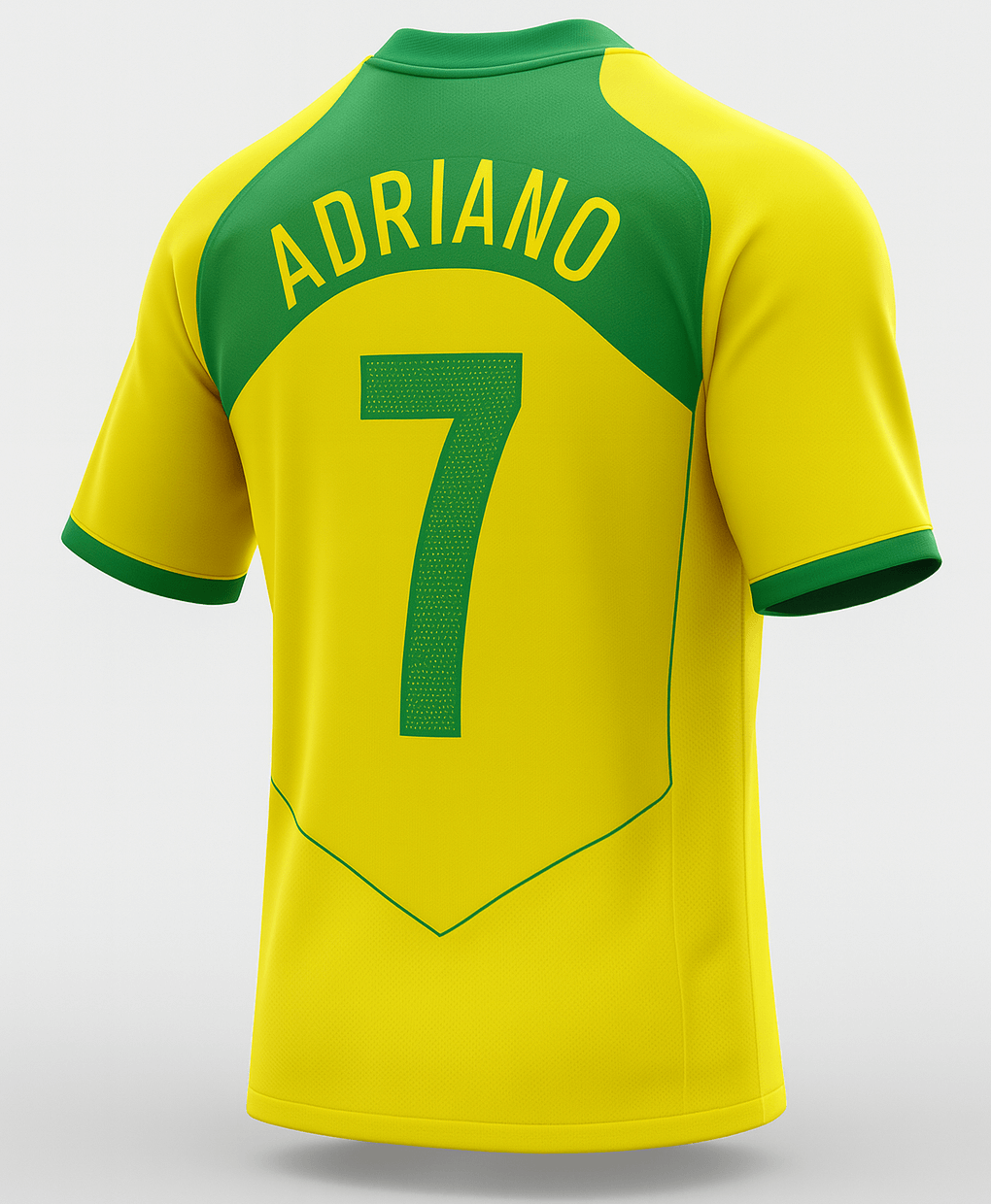 2004 Brazil Home Adriano #7 (Feels Like New) - Size L