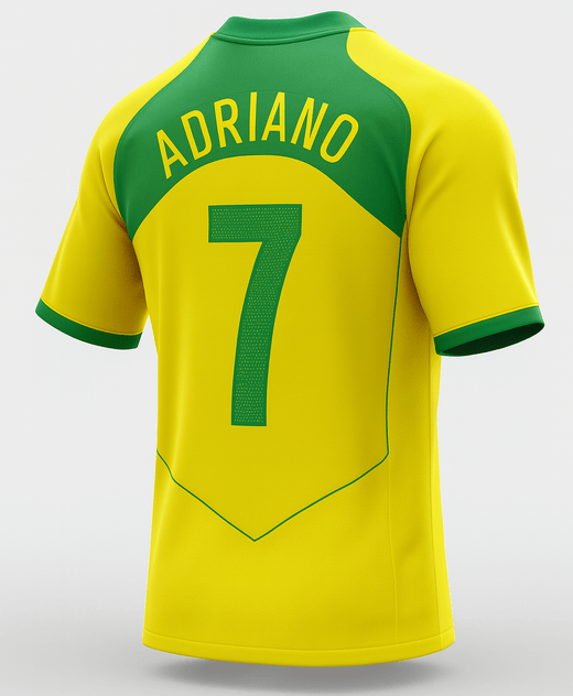 2004 Brazil Home Adriano #7 (Feels Like New) - Size XL