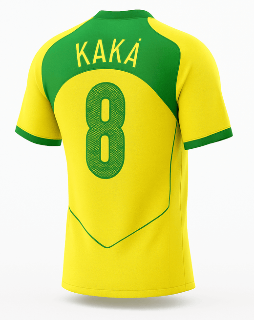 2004 Brazil Home Kaka #8 (Feels Like New) - Size XL