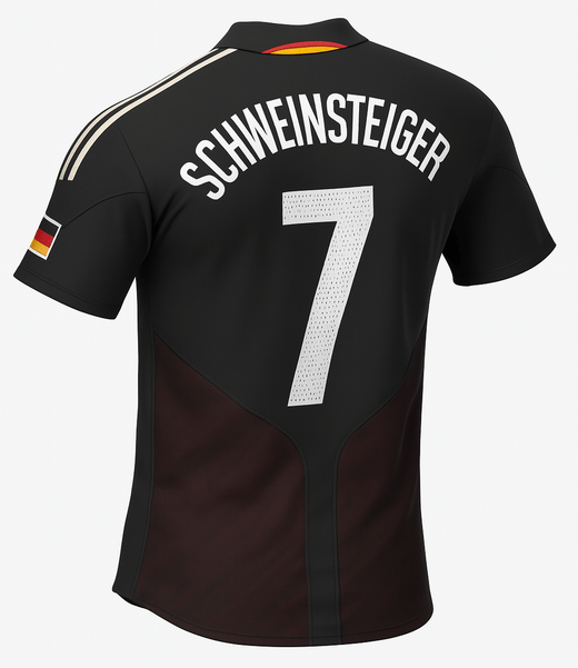 2004 Germany Away Schweinsteiger #7 (Feels Like New) - Size L