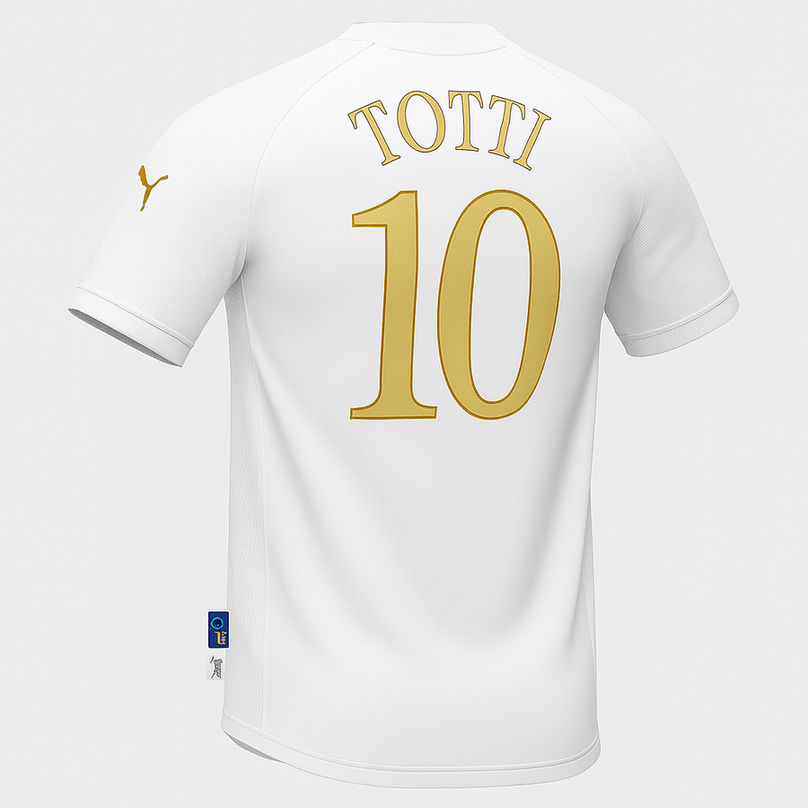 2004 Italy Away Totti #10 (Feels Like New) - Size L