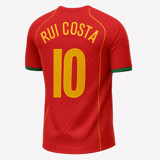 2004 Portugal Home Rui Costa #10 (Feels Like New) - Size L