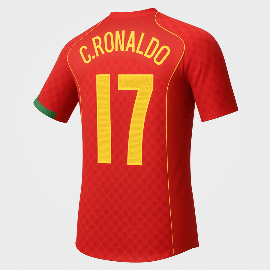 2004 Portugal Home C.Ronaldo #17 (Feels Like New) - Size XXL