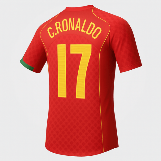 2004 Portugal Home C.Ronaldo #17 (Feels Like New) - Size XL