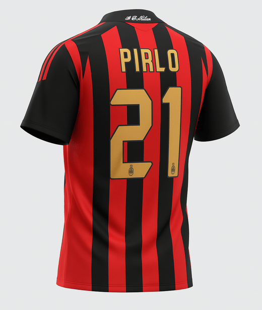 2005–06 AC Milan Home Pirlo #21 (Feels Like New) - Size XS