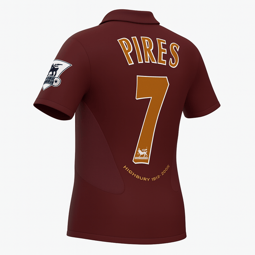 2005–06 Arsenal Home Pires #7 (Feels Like New) - Size XXL