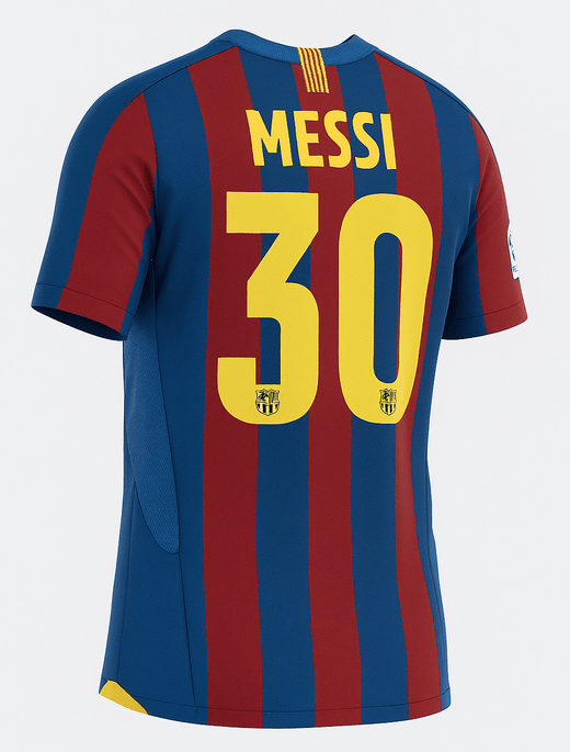 2005–06 Barcelona Home Messi #30 (Feels Like New) - Size XXL