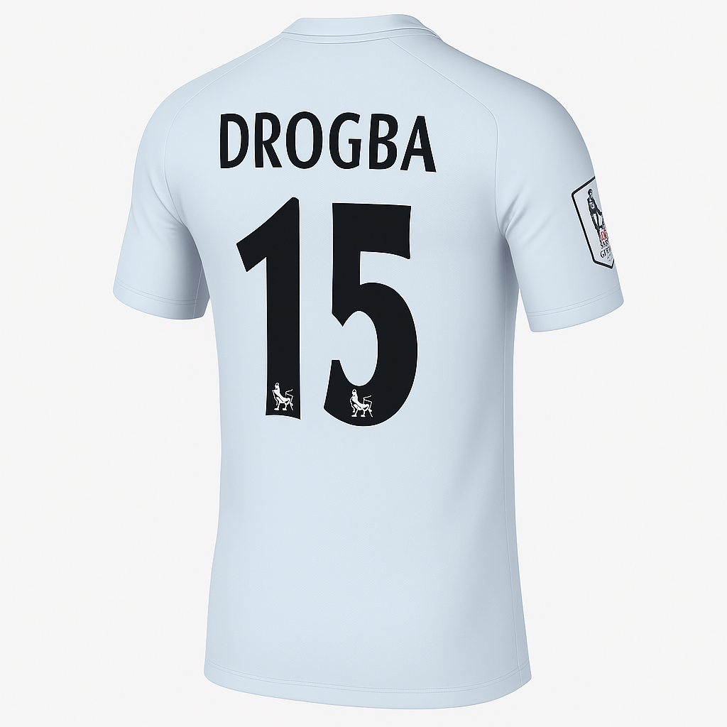 2005–06 Chelsea Away Drogba #15 (Feels Like New) - Size L