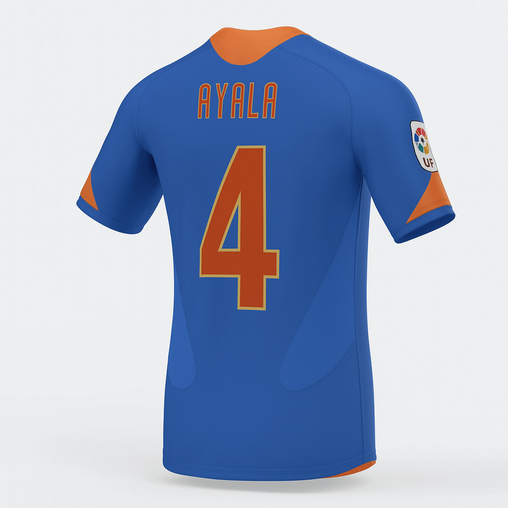 2005–06 Valencia Away Ayala #4 (Feels Like New) - Size XS