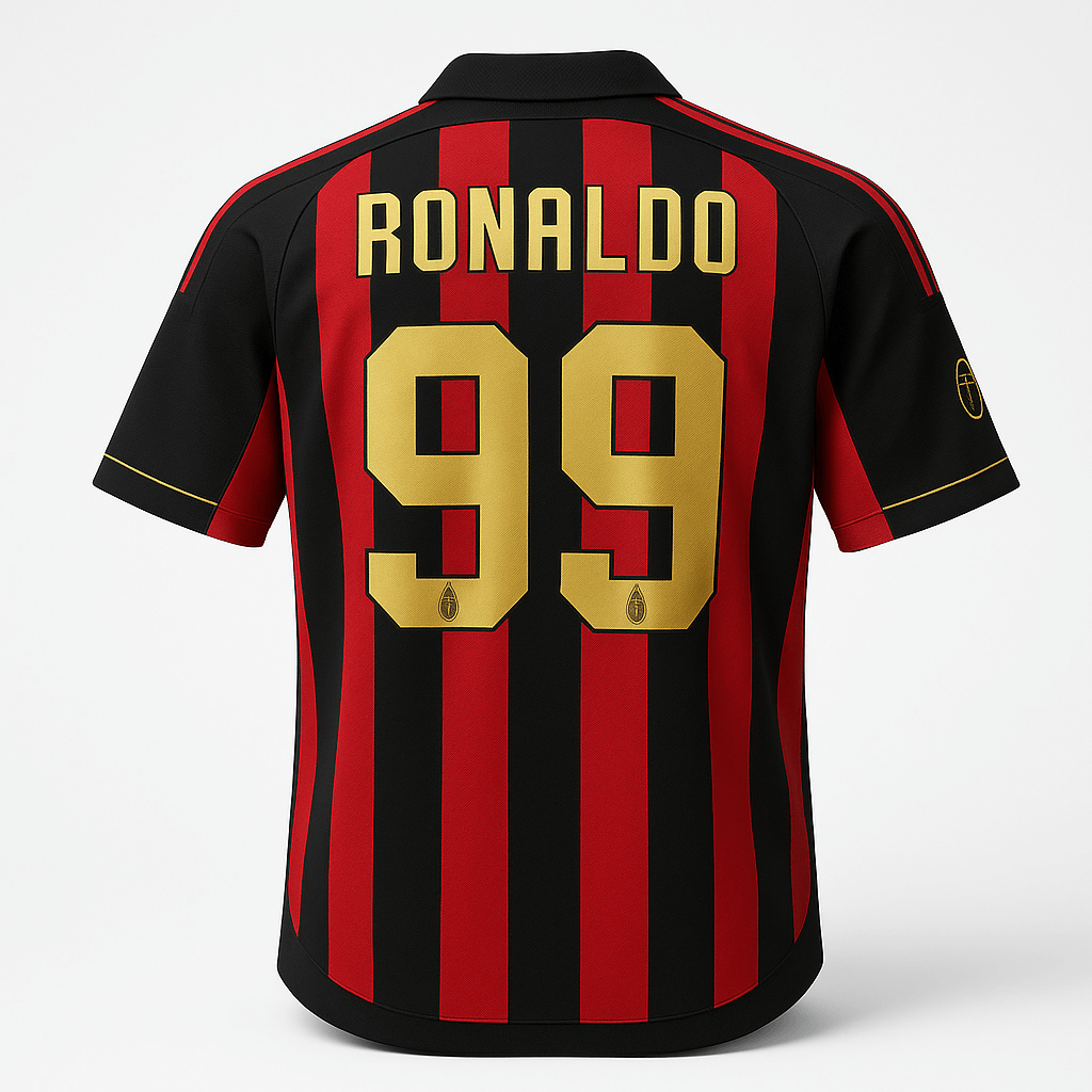 2006–07 AC Milan Home Ronaldo #99 (New) - Size XS