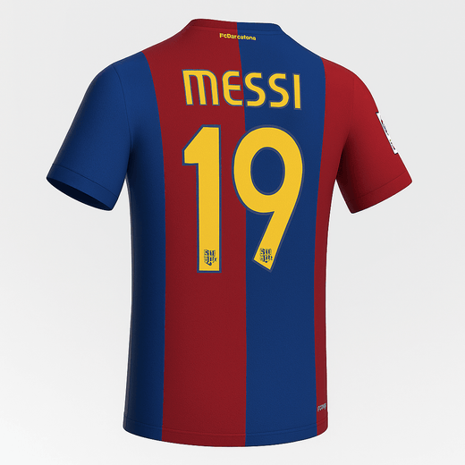2006–07 Barcelona Home Messi #19 (New) - Size M