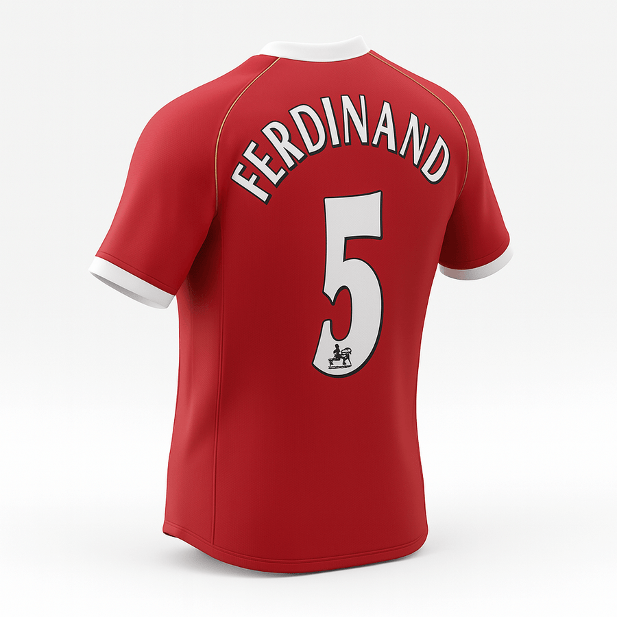 2006–07 Manchester United Home Ferdinand #5 (New) - Size M